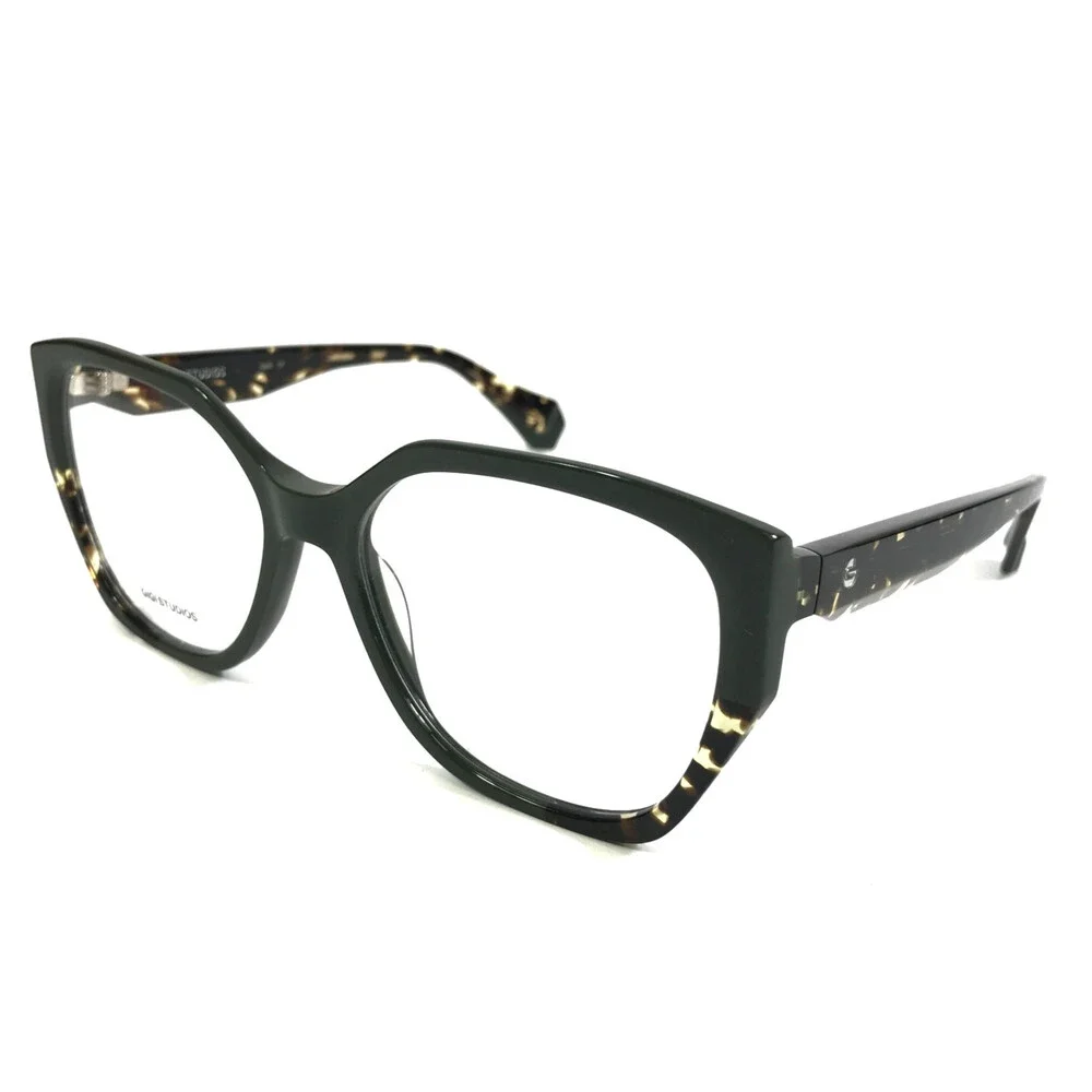 Gigi Studios Eyeglasses Frames ANDY GS1002/07O Black Tortoise Cat Eye 56-17-140